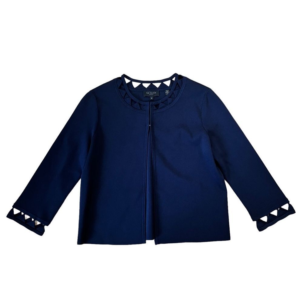 Ted Baker London Navy Lissye Cutout Cardigan